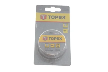 Припой оловянный (d=1.0mm) (100g) Topex 44E514