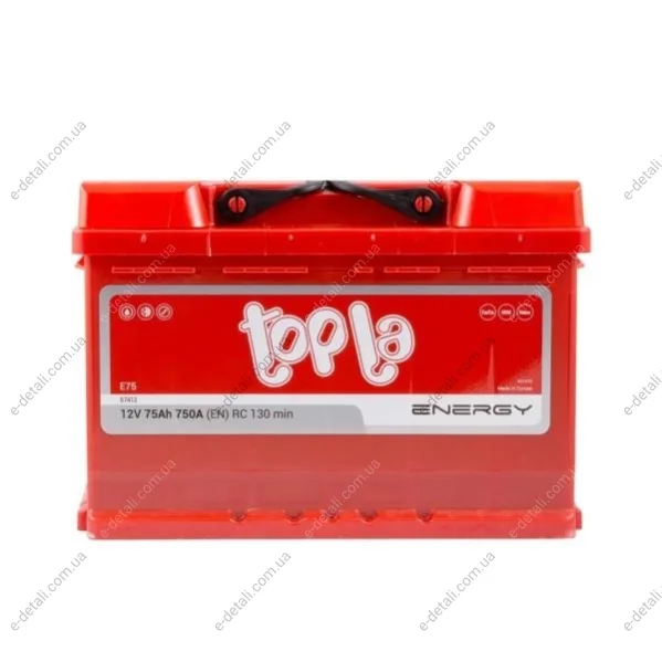 Аккумулятор 75 Ah/12V Energy Topla 108 075 (фото 1)