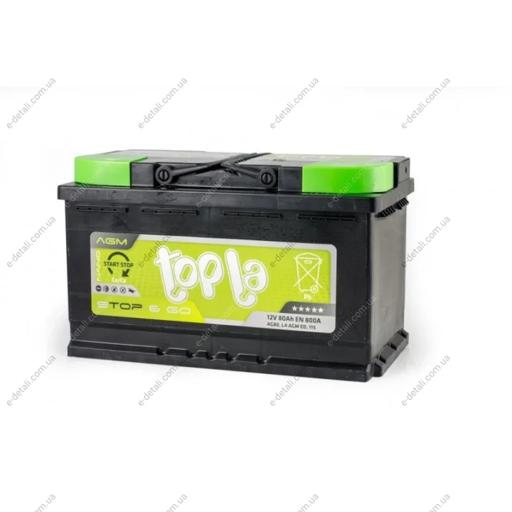 Аккумулятор 80 Ah/12V AGM Topla 114 080 (фото 1)
