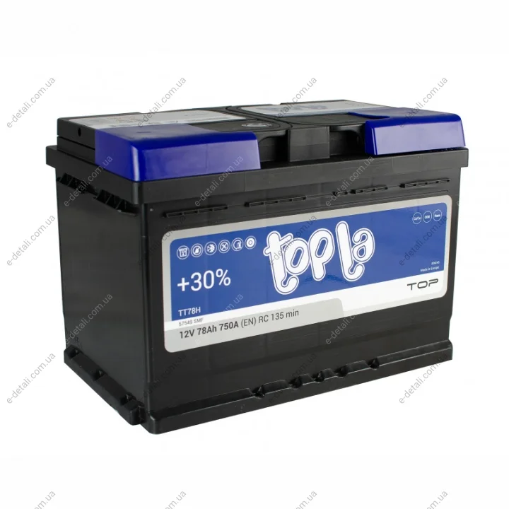 Аккумулятор 78 Ah/12V TOP Topla 118 678 (фото 1)
