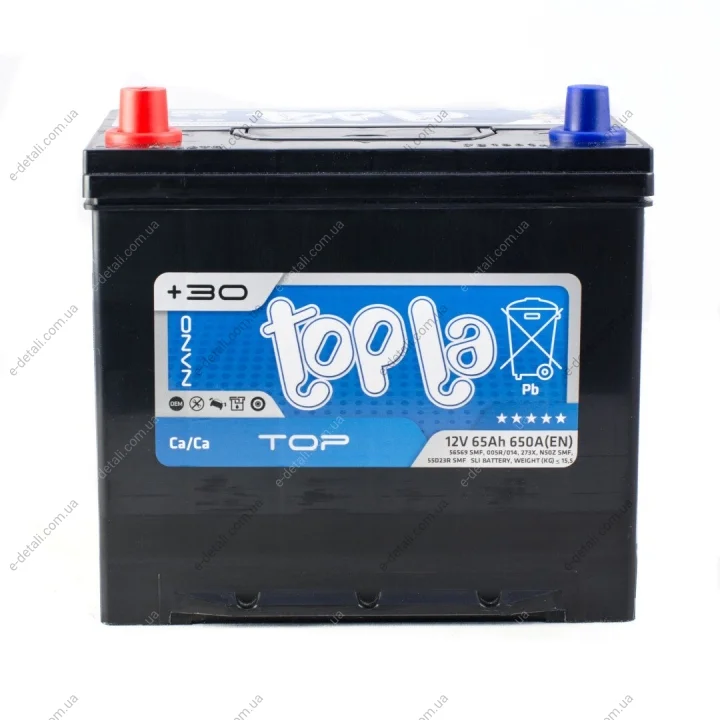 65 Ah/12V Top/Energy Japan (1) 56569 Topla 118 765 (фото 1)