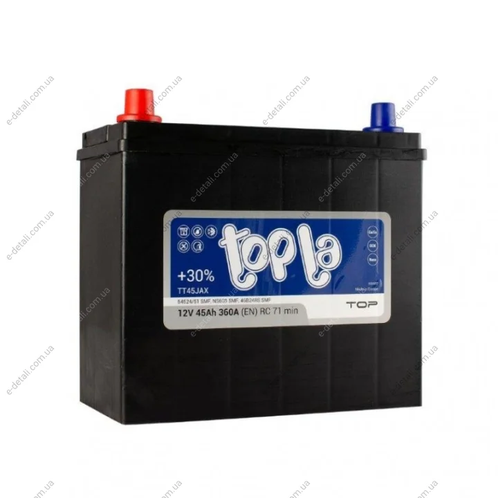 Аккумулятор 45 Ah/12V Top/Energy Japan Topla 118 945 (фото 1)