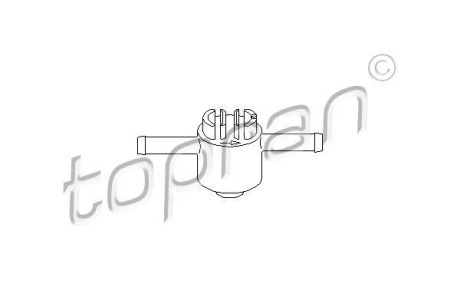 Клапан паливного фільтра TOPRAN / HANS PRIES 102 730