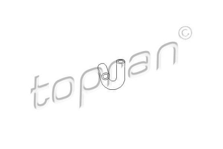 Патрубок системы охлаждения TOPRAN / HANS PRIES 107304 (фото 1)