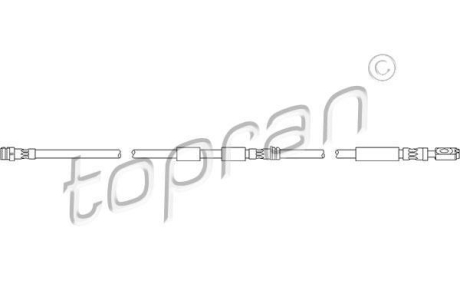 Тормозной шланг TOPRAN / HANS PRIES 110393
