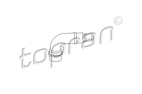 Патрубок системы вентиляции картера TOPRAN / HANS PRIES 111 158 (фото 1)