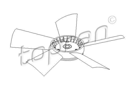 Крыльчатка вентилятора радиатора TOPRAN / HANS PRIES 401191