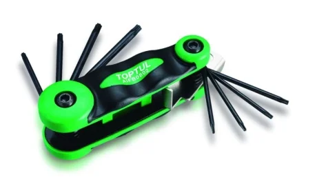 Набор складной ключей TORX: T6-T25 (материал CRV-6150) Toptul AIFB0802