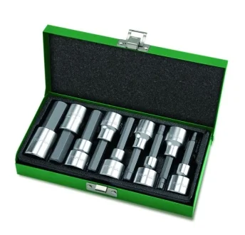 Набор бит впрессованных в головку 1/2" Н4-Н17 80mm Toptul GAAD0905