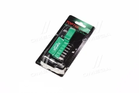 Набор бит 1/4" HEX 2-8мм + Гобр.перех. 8ед. Toptul GAAL0803