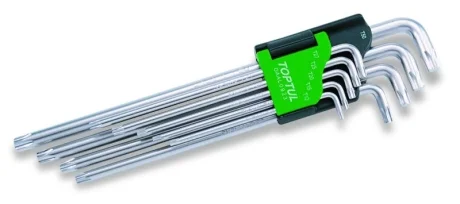 Набор Г-обр. ключей TORX T10-T50 9ед. Супердлинных Toptul GAAL0923