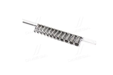 Набор головок 12-гр. 1/4" 12ед. 4~13мм (на планке) Toptul GAAQ0801U-12