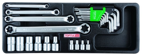 Набор инструмента TORX 23ед. (в ложементе Toptul GAAT2302