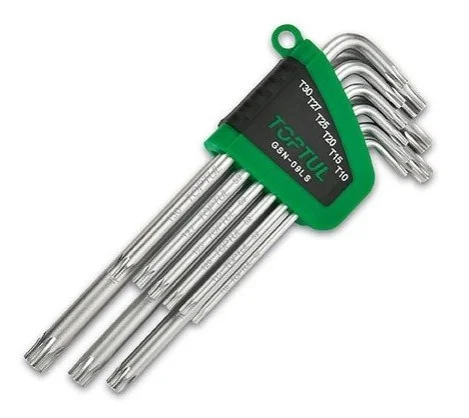 К-кт зіркоподібних ключів TORX Toptul GSN09LS (фото 1)