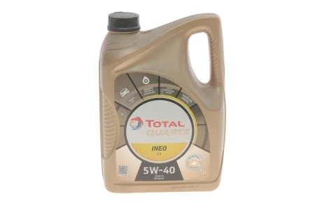 Масло 5W40 Quartz INEO C3/GM DEXOS2 (5L) TOTAL 213790