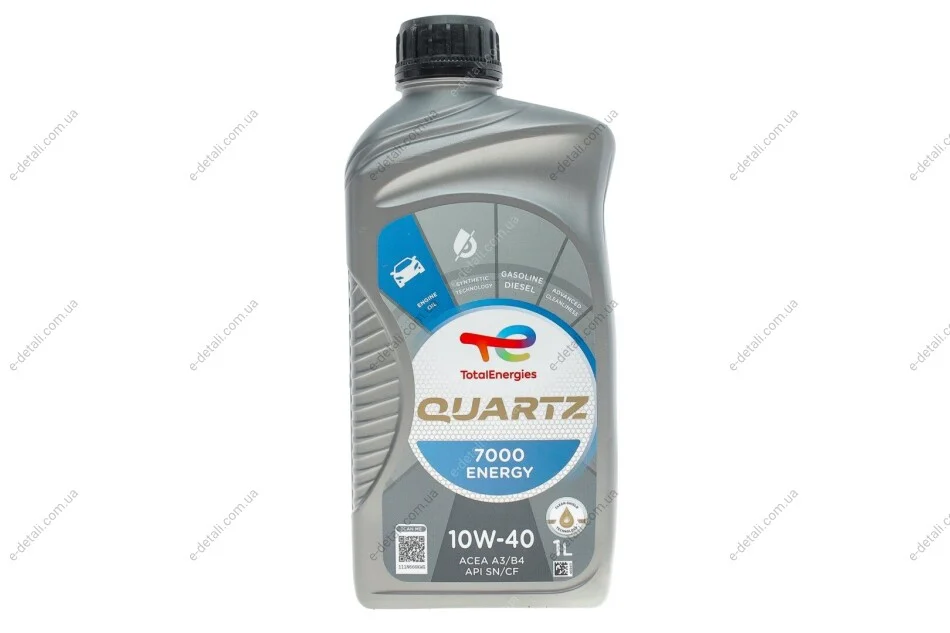 Олива 10W40 Quartz 7000 Energy (1л) (MB229.1/VW505.00) (201535/167637) TOTAL 214112 (фото 1)