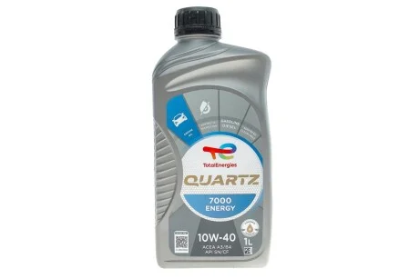 Масло 10W40 Quartz 7000 Energy (1L) (MB229.1/VW505.00) (201535/167637) TOTAL 214112