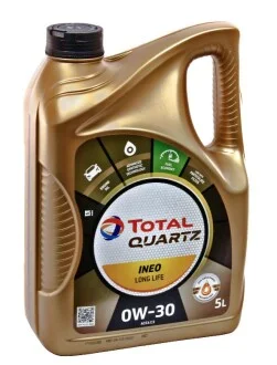 Олива 0W30 Quartz INEO LL (5L) (ACEA C3) (VW504.00/507.00) TOTAL 214225