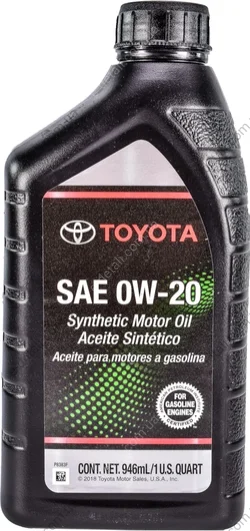 Олива 0W20 Toyota Motor Oil (1L) (API SN/ACEA GF-5) TOYOTA 002790wqte (фото 1)