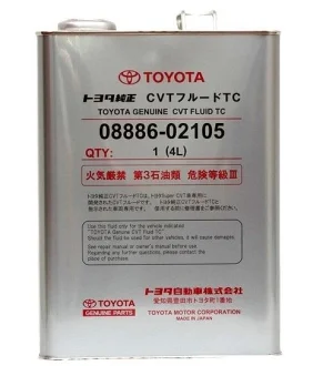 Трансмиссионное масло Toyota CVT Fluid TC (Азия) 4 л TOYOTA 0888602105