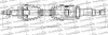 FORD Полуось правая L=970mm 27/26 зуб. C-MAX II 1.6 TDCi 10-19, FOCUS III 1.5 TDCi 14-17 TRAKMOTIVE 30-1138 (фото 1)