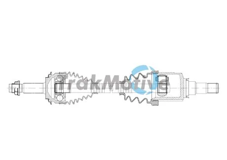 TOYOTA Напіввісь передня ліва YARIS 1.5 Hybrid 15-17 TRAKMOTIVE 30-1925