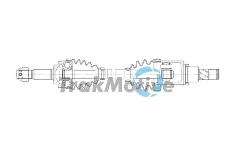 NISSAN Напіввісь передн. прав. MICRA IV (K13K, K13KK) 1.2 10-15 TRAKMOTIVE 30-2011
