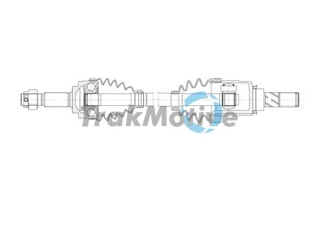 NISSAN Напіввісь передн. лів. MICRA IV (K13K, K13KK) 1.2 10-15 TRAKMOTIVE 30-2019