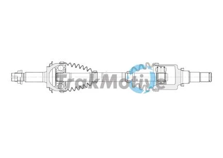 TOYOTA Напіввісь передн. лів. YARIS (P13) 1.3 11-17 TRAKMOTIVE 30-2041