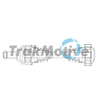 BMW Напіввісь задня лів. / прав. E53 X5 03-06 TRAKMOTIVE 30-2113