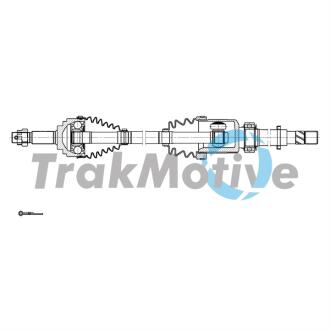 NISSAN Напіввісь передн. прав. NOTE (E12) 1.5 dCi 13-16 TRAKMOTIVE 30-2137