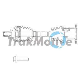 AUDI Напіввісь передн. лів. A3 (8V1, 8VK) 1.0 TFSI 16-17, SEAT, SKODA, VW TRAKMOTIVE 30-2138