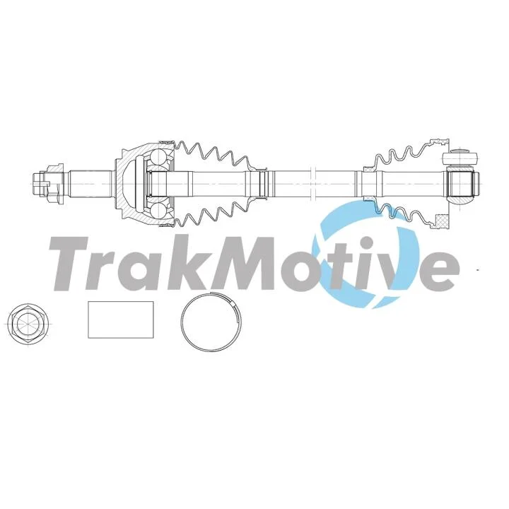 FIAT Напіввісь передня прав. FIORINO 1.3 D Multijet 09- TRAKMOTIVE 30-2146 (фото 1)