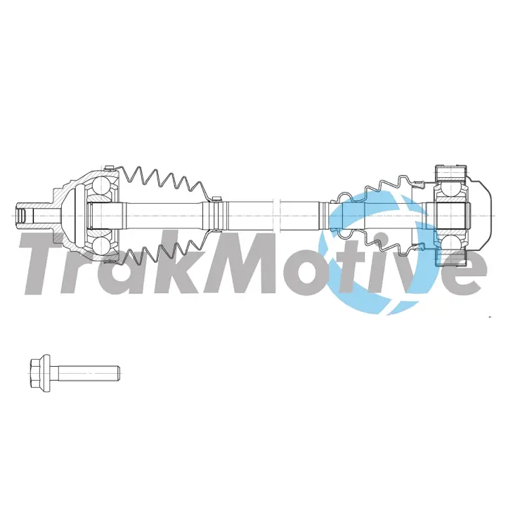 AUDI Напіввісь передня ліва A3 (8P1) 1.6 TDI 09-12 TRAKMOTIVE 30-2176 (фото 1)