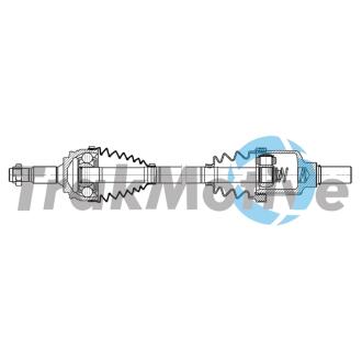 CITROEN Напіввісь передня ліва BERLINGO 1.5 BlueHDi 75 18-, PEUGEOT 308 II 1.6 THP 125 13-21, OPEL COMBO E Tour / Life (K9) 1.5 18- TRAKMOTIVE 30-2219