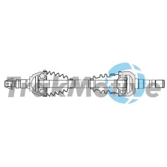 OPEL Напіввісь передня ліва/права VECTRA C (Z02) 2.8 V6 Turbo (F69) 05-08 TRAKMOTIVE 30-2220