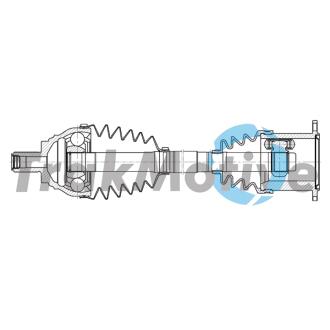 AUDI Напіввісь передня права A3 Sportback (8VA, 8VF) 2.0 TDI quattro 13-20, VW T-ROC (A11, D11) 2.0 TDI 4motion 17-, SKODA OCTAVIA III Combi (5E5, 5E6) 2.0 TDI / TDI RS 4x4 13-20 TRAKMOTIVE 30-2223
