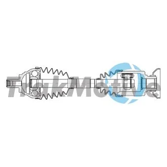 AUDI Напіввісь передня права Q3 (F3B) 40 TFSI quattro 18-, VW TIGUAN (AD1, AX1) 2.0 TDI 4motion 16-20, SKODA KODIAQ I (NS6, NS7, NV7) 2.0 TDI 4x4 17- TRAKMOTIVE 30-2225