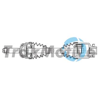 KIA Напіввісь передня права RIO II (JB) 1.5 CRDi 08-11 TRAKMOTIVE 30-2231