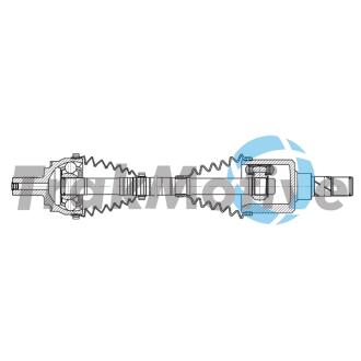 VOLVO Напіввісь передня ліва V40 (525) D2 15-19 TRAKMOTIVE 30-2234
