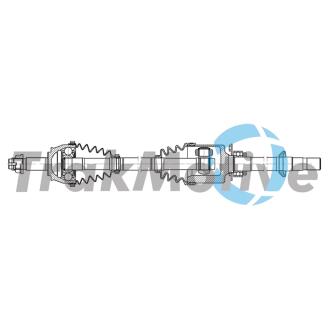 FIAT Напіввісь передня права FIORINO (225) 1.3 D Multijet 09- TRAKMOTIVE 30-2237