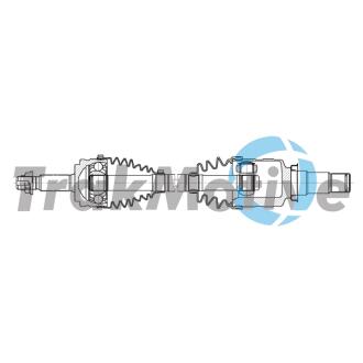 TOYOTA Напіввісь передня права C-HR VAN 1.8 Hybrid 16- TRAKMOTIVE 30-2261