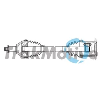 AUDI Напіввісь передня ліва A1 City Carver (GBH) 25 TFSI 19-22, VW POLO VI 1.0 TSI 20-, SKODA TRAKMOTIVE 30-2287