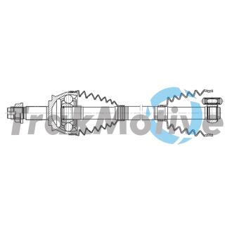 FIAT Напіввісь передня ліва/права DOBLO Cargo (263_) 1.6 D Multijet 10-23 TRAKMOTIVE 30-2354