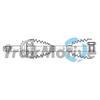 FIAT Напіввісь передня ліва/права DOBLO Cargo (263_) 1.6 D Multijet 10-23 TRAKMOTIVE 30-2354
