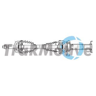 VW Напіввісь переня права TRANSPORTER T6 2.0 TDI 15-19 TRAKMOTIVE 30-2359