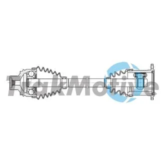 AUDI Напівісь передня права L=496, L2=551 A6 C7 (4G2, 4GC) 2.0 TDI 13-18 TRAKMOTIVE 30-2365