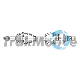 NISSAN Напіввісь передня ліва QASHQAI II 1.6 dCi 13-, RENAULT KADJAR 1.6 dCi 130 15- TRAKMOTIVE 30-2378