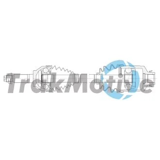 KIA Напіввісь передня права SORENTO I (JC) 2.5 CRDi 06-11 TRAKMOTIVE 30-2588