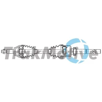 OPEL Напіввісь передня права VIVARO B (X82) 1.6 CDTI 15-19, RENAULT TRAFIC III 1.6 dCi 120 14- TRAKMOTIVE 30-2591
